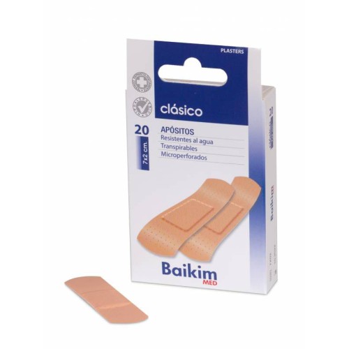 BAIKIM TIRITAS 20 UNDS 7X2 CMS C/24 APOSITOS Y ALGODON